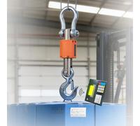 Portable Electronic Crane Scale with Digital Display Printer, Wireless Remote Weighing, 1T Capacity for Industrial Weighing