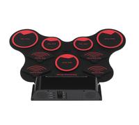 Portable Electronic Drum Digital USB 9 Pads Hand Roll up Drum Set Silicone Electric Drum Pad Kit With Drumsticks Foot Pedal
