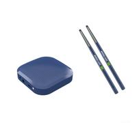 Portable Electronic Drum Set with 3D Motion Sensing - Compact Air Pocket Drum Kit for Beginners - Silent Practice Pads - USB for midi Compatible - Navy Blue 36x12x5cm(A-Navy blue)