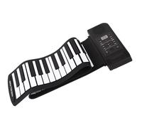 Portable Electronic Keyboard Folding Electronic Keyboard 61 Keys With External Tone Hand-rolled Electronic Keyboard Black