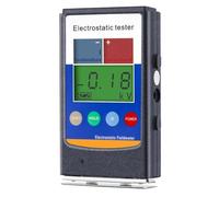 Portable Electrostatic Field Meter, Fast 1s Measuring Speed with LCD Digital & Graphic Display, Alarm Function for Textile Fiber Antistatic Detection