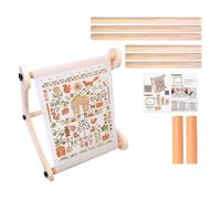 Portable Embroidery Stand - Adjustable Wooden Door, Stitching Craft Tool | Needle Thread Frame, DIY Hobby Hobby, Presentation of Textile Works, Practical Accessory for Hobby and Handwork