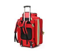 Portable Emergency Medical Duffle Bag with Wheels, Large Capacity First Aid Kit Organizer for Trauma and First Responder Needs