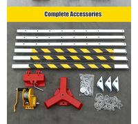 Portable Emergency Rescue Tripod Kit for Confined Space & Fire Fighting Aluminum Lifesaving Tripod with Self-Lock Device & 30M Retractable Winch Wire Rope