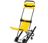 Portable Emergency Stair Chair | 400lb Capacity Lightweight Folding Evacuation Chair | Single Person Operation for Home & Institutional Use