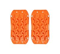 Portable Emergency Traction Tracks, Off Road Traction Boards Recovery Tracks For Mud Sand Snow Multicolor Pack Of 2(Orange)