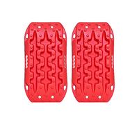 Portable Emergency Traction Tracks, Off Road Traction Boards Recovery Tracks For Mud Sand Snow Multicolor Pack Of 2(Red)