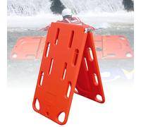 Portable Emerncy Spine Board - Folding Life-Saving Water Stretcher with Seat Belt for First Responders - One-Piece Molding, Ideal for Swimming Pools and Water Safe.