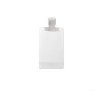 Portable Emulsion Dispenser Bags 10pcs Thick-Sealed Travel Containers for Liquids 30/50/100mL Refillable Wipes Holder Cosmetic Makeup Bags White(100ml)