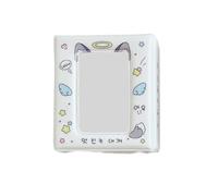 Portable Envelope Styles Photo Album with Angelic Animal Pattern 40 Pockets Photocard Binder Book for Women and Students Travel Memory Album