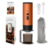 Portable Espresso Maker, 90Ml Large Capacity Coffee Maker with Usb-c Change & Digital Display, for Travel orange