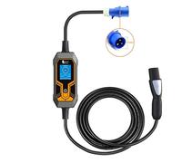 Portable EV Charger Wallbox 7KW 32A 1Phase Level 2 With 5m Cable Current Adjustable(32A7KW-CEE plug)