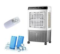 Portable Evaporative Air Cooler, 12L Removable Tank with Remote Control and Swivel Wheels for Bedroom, Living Room, Office, Garage and Camping (33.5 * 93 * 47cm)