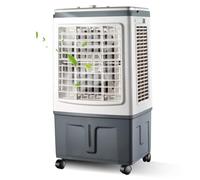Portable Evaporative Air Cooler, 12L Water Tank Mobile Air Conditioning Fan with Remote Control, 3 Speeds, Humidifier Cooling Fan for Home Office Bedroom Kitchen(40L)