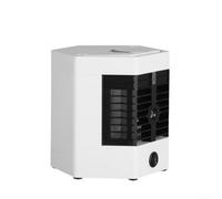 Portable Evaporative Air Cooler 12W White ABS | ABS material, 17x16.5cm compact size, white finish, fits any desk, lightweight design