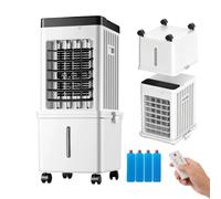 Portable Evaporative Air Cooler, 15L Water Tank, Detachable Swamp Cooling