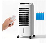 Portable Evaporative Air Cooler, 7L Water Tank, 24H Timer Swamp Cooler Fan