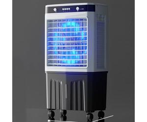Portable Evaporative Air Cooler, Fast Cooling AC Unit with 3 Modes 3 Speeds, 4 Ice Boxes, 60° Oscillation, Quiet Swamp Cooler for Bedroom Office
