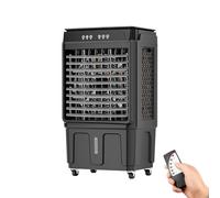 Portable Evaporative Air Cooler, Water Cooler Fan with Large Water Tank, 120° Oscillation, 3 Speeds, 12H Timer, Remote Control for Indoor and Outdoor Use