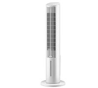 Portable Evaporative Cooler with Fan, Water Cooler with 4 Ice Packs and Remote Control. Silent Tower Fan Without Blades Blowing Air (White)