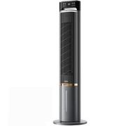 Portable Evaporative Cooler with Fan, Water Cooler with 4 Ice Packs and Remote Control. Silent Tower Fan Without Blades Blowing Air (Black)