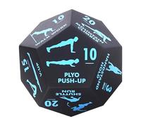 Portable Exercise Dice - 12 Sided Fitness Dice for Full Body Training | Fun Workout Equipment Training Dices | Fitness Equipment Accessories for Workout Group & Exercise Classes (Blue)