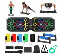 Portable Exercise Equipment with Foldable Push Up Board, Resistance Bands, for Full Body Workout.16 in 1 Multifunction Home Gym Set, Transform Any Space into Your Personal Fitness Haven!