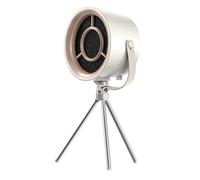 Portable Exhaust Hood, USB Desktop Range Hood 3 Wind Speed, Washable Filter Reusable, Active Carbon Filter, Adjustable Angle, ABS Material (Cream White)
