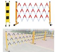 Portable Expanble Metal BarrierRetractable Traffic Control Fence with Whee for Quick SetupLightweight Ideal for Construction Site Safety & Crowd Management