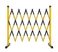 Portable Expandable Barrier with Casters for Traffic Control Crowd Management Durable Safety Fencing Easy Setup for Events & Construction Sites Heavy Duty Design