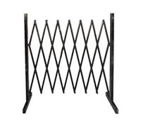 Portable Expandable Bcade, 3.9x14.8FT Retractable Traffic Ber, Folding Safe Gate for Work Zone Control, le Securi Fence, Black Industrial Use