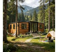 Portable Expandable Folding Container House, Modular Steel Frame Cabin For Home, Office, Storage, Farm & Outdoor Use - Versatile Prefab Unit For Construction