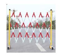 Portable Expandable le Ber with Wheels, Safe Gate for Industrial Driveways, Flexible Traffic Fence, Red, 119.4 x 398.8 cm, Versatile Solut