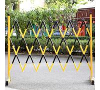 Portable Expandable Metal Barrier - Retractable Flexible Fencing for Construction Sites Elevators & Events - Safe Crowd Control & Security Solution for Outdoor/Indoor Use