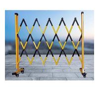 Portable Expandable Metal Bcade Gate - Retractable Traffic Fence with Casters, le Safe Ber for Events, Detive Garden & Pet Fence, Crowd Control Solut