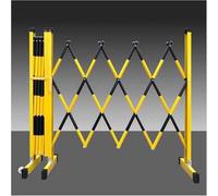 Portable Expandable Retractable Metal Barricade - 1.2m x 2m Crowd Control Barrier for Events Construction Safety Industrial Guardrail Pedestrian Traffic Management Solution
