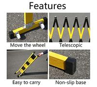 Portable Expandable Safety Barrier, Heavy-Duty Crowd Control Fencing for Garage, Schools, Shopping Malls - Ideal for Traffic Management and Event Security