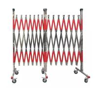 Portable Expandable Traffic Barrier - Flexible Mobile Safety Barrier for Construction Sites and Industrial Use - Ideal for Traffic Control and Site Security