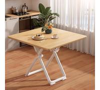 Portable Extendable Dining Table - Modern Farmhouse Design, Space-Saving Round/Square for Indoor & Outdoor Use