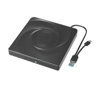 Portable External CD/DVD Drive USB 3.0 Type-C Optical Drive Players Readers And Play For Laptop Desktop