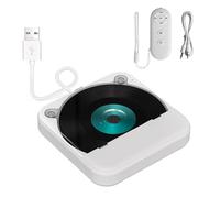 Portable External Disc Player Compatible for Car Stereo Laptop and Computer Vehicle Home Use Supports, Car Player with USB Port and Input for Multiple Devices Including Laptop Home