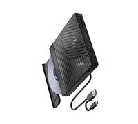 Portable External Disc Reader Drive USB3.0 Type C For Laptop Desktop PC Wide Compatibility Disk Writer High Speed Disc Drive With USB Hub