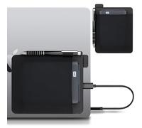 Portable External Hard Drive Sleeve for Laptop, Stick on Pouch with Reusable Adhesive, for Seagate, UnionSine, Toshiba, WD,LaCie External 2.5" HDD Hard Drive Carrying Case, with Pen Holder, Black