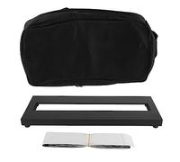 Portable Extra Large Aluminum Alloy Guitar Pedal Board with Bag, Securely Fixed Guitar Effect Pedalboard, Easy to Arrange and Connect Pedals, Non Slip, sturdy for Heavy U (PB 1)