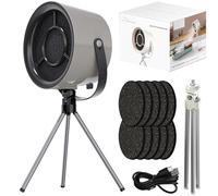 Portable Extractor Fan, Desktop Cooker Hood with 3 Speed Adjustment, Mini Range Hood, Removable Washable Filter, Includes 10 Replaceable Filters for Home Kitchen BBQ