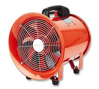 Portable Extractor Ventilation Fan | High Airflow Workshop Dust Fume Extractor Fan | Lightweight Ventilation Blower for Garage, Greenhouse, Kitchen & Building site (10" Inches/250mm)