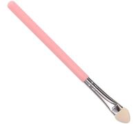 Portable Eye Shadow Brush with Dual End, Slim Pink Handle | Mini Sponge Tip Applicator, Latex Foam Pickup, Salon Use for Women and Beauty Learners