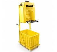Portable Eye Wash Station with Trolley and Dual Spray Heads