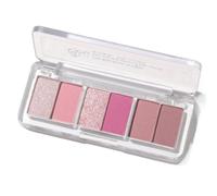 Portable Eyeshadow Palette Smooth Blendable Shades with Glitter Long-lasting Vibrant Color for Romantic Cute Elegant Looks Ideal Dating Parties Daily Wear