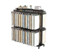 Portable Fabric Display Rack with Wheels for Easy Transport, Ideal for Trade Shows and Retail Displays